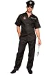 Men's Hot Patrol-4 Pc. Costume Includes Short Sleeve Shirt, Hat, Badge