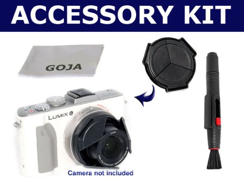 Auto Lens Cap for PANASONIC LUMIX DMC LX5 LX-5 LEICA D-LUX 5, with Lens Cleaning Pen and 1 Premium Microfiber Lens Cleaning Cloth