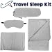 Trademark 75-9950 Daya Travel Kit - Silver Cashmere and Wool Blended Fabric