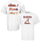 Alabama Crimson Tide White Good Bad & Ugly T-shirt T-shirt