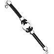 Black Imitation Leather Ring Circle Bracelet