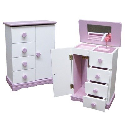 childrens wooden musical jewellery box