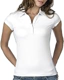 Alo Ladiers' Short-Sleeve Performance Polo. W1003 - Large - White / Sea Green