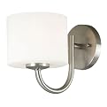 1 Light Sconce - Brushed Steel Finish (5")