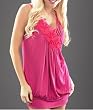 Floral Sequin Asymmetrical Neck with Pleated Design Top