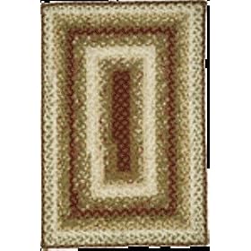 Olive Cotton Braided Rug