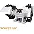 POWERTEC BGSS801 Slow Speed Bench Grinder, 8"