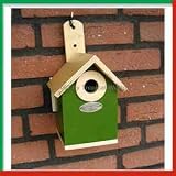 Vogelhaus Nistkasten Zaunkoenig Landhaus gruen