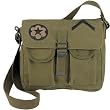 OD Ammo Shoulder Bag with Military Patches