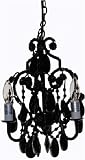 Tadpoles Three Bulb Chandelier in Black Onyx