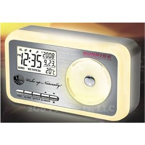 Wake up Naturally. Mini Sunrise Alarm Clock with Soothing Nature Sounds Alarm (Refurbished)