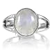 Inspired by Twilight: Bella's Moonstone Ring - 925 Sterling Silver, 5 Carat