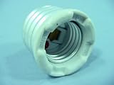 Leviton 8681 Glazed Porcelain Incandescent Lampholder Adapter