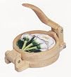 IRIS Wood Tortilla Maker Stamper Stamp Press NEW