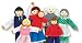 WOODEN FAMILY DOLL SET