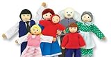 WOODEN FAMILY DOLL SET