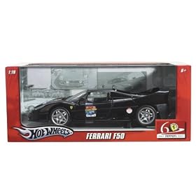 1:18 Hot Wheels 60th Anniversary Ferrari F50 (black) by Mattel