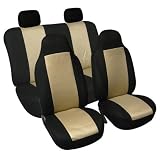 Bucket Car Seat Cover Full Set Fb102 Beige/black 114