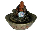 Indoor Fountains item: Lucky Buddha with Color LED Lights Tabletop Indoor LED Water Fountain