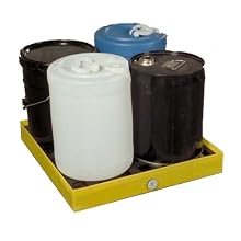 Dixie Poly BM-SD-1 Polyethylene Mini-Spill Deck, 6 gallon Sump Capacity, 23.5" Length x 24.5" Width x 3" Height