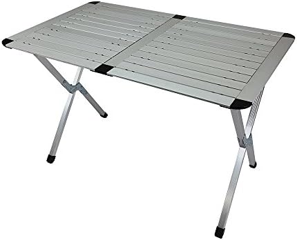 Aluminum Camping Portable Roll Up Folding Camp Outdoor Indoor Garden Beach Sports Picnic Fold Up Desk Table Large With Carry Bag *110cm