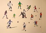 FOOTBALL, SOCCER Childrens Wall Stickers for Boys Bedroom, Childrens Playroom (Kids Stickarounds)