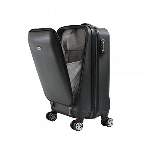 Suitcase 4 Wheels Black Unisex Snowball