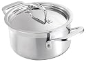 Le Creuset Trivita Stainless Steel Deep Casserole, 18 cm