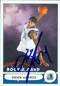 Devin Harris Autographed/Hand Signed Basketball Card (Dallas Mavericks) 2005 Topps Bazooka #191