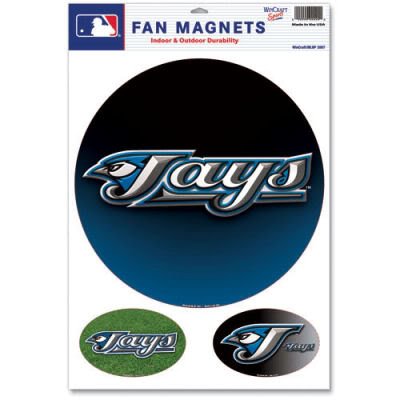 TORONTO BLUE JAYS OFFICIAL LOGO CAR MAGNET SET
