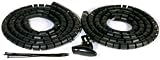 Philex - 27450R -  Deluxe Cable Tidy Pack - 2 by 2 Meters Black Cable Sheaths