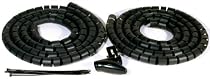 Philex - 27450R -  Deluxe Cable Tidy Pack - 2 by 2 Meters Black Cable Sheaths