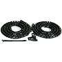 Philex - 27450R -  Deluxe Cable Tidy Pack - 2 by 2 Meters Black Cable Sheaths