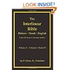 Larger Print Interlinear Hebrew Greek English Bible, Volume 2 of 4 volumes