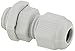 4 Pcs 3-6.5mm Cables PG7 Waterproof White Plastic Glands Connectors