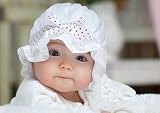 Voile Ruffled Sun Hat for Baby Girl -WHITE