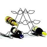 Spectrum Diversified 49210 Black Wine Rack - 9 Bottle