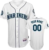 Seattle Mariners Jersey: Personalized Home White Authentic Cool Base&Atilde;&cent;"&Acirc;&cent; Jersey with 35th Anniversary Patch