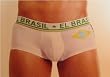 Private Structure Brazil Low Rise Boxer Brief (White) - X Large