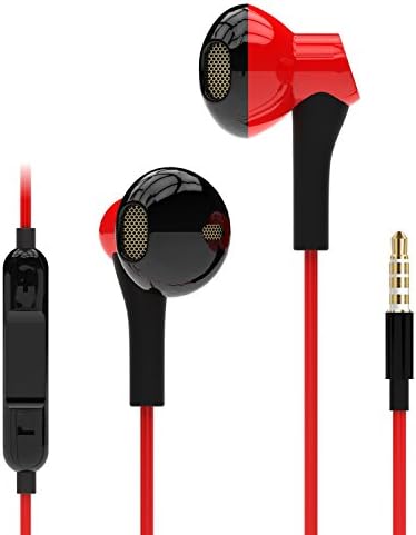 Teleson Earphone Wired Earbuds In-ear Headphones with Microphone Music Volume Adjustment fully Compatible Smart Phones Earphones for 3.5mm Interface MK100