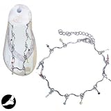 SG Paris Anklet Chain 20cm+Ext Rhodium Multico Multicouleur Anklet Chain Anklet Chain Metal Summer Teenager City Girl Fashion Jewelry / Hair Accessories Z Others