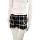 Chicago White Sox Ladies Black Mocha Flannel Shorts