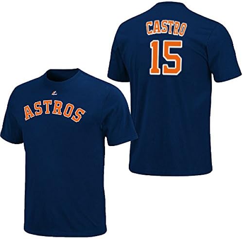 Jason Castro Houston Astros Navy Player T-Shirt by Majestic Select Size: X-Large