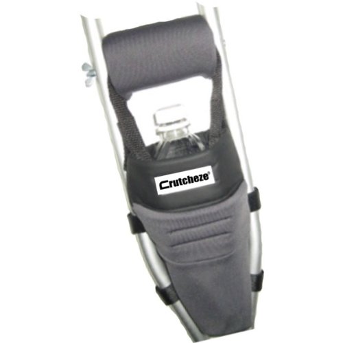 Crutcheze Charcoal Gray Crutch Bag, Pouch, Pocket, Tote