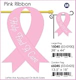 Pink Ribbon Garden Flag Indoor/outdoor 13.5" X 18"