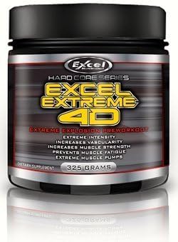 EXCEL EXTREME 4D PRE WORKOUT 65 SERVINGS HIGH CONCENTRATION 325GRAMS BERRY by HEALTH SYSTEMS INTERNATIONAL