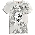 Ed Hardy T Shirt, Skull As You Will Be Graphic Winter White S