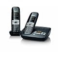 Gigaset C610A Twin DECT Cordless Phone with Answer Machine - Black