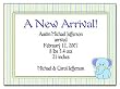 Blue Elephant Baby Birth Announcements