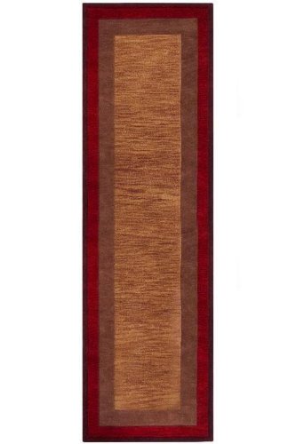 Karolus Area Rug, 2'6x10' RUNNER, RUST